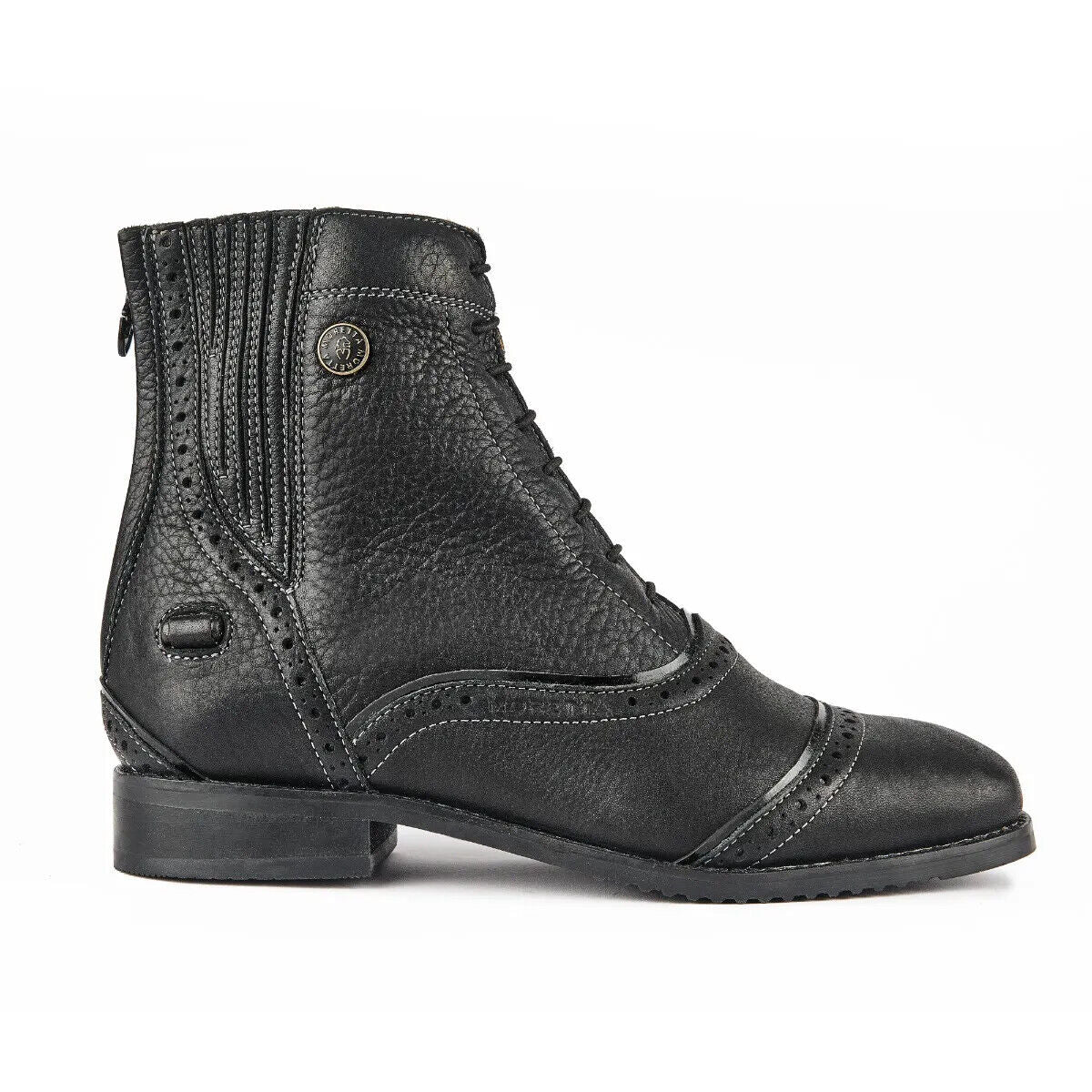 Picture of Shires Moretta Camilla Paddock Jodhpur Short Boots | Black/Brown | Sizes UK 4-9