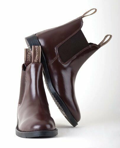 Picture of Rhinegold Leather Jodhpur Boots Classic Horse Riding Short Boots  Black or Brown