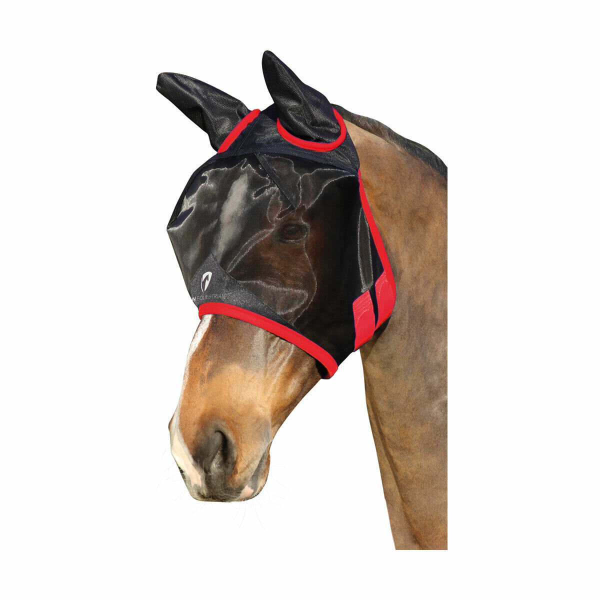 Picture of Fly Mask | Hy Equestrian Horse / Pony Mesh Full Fly Mask with Ears.