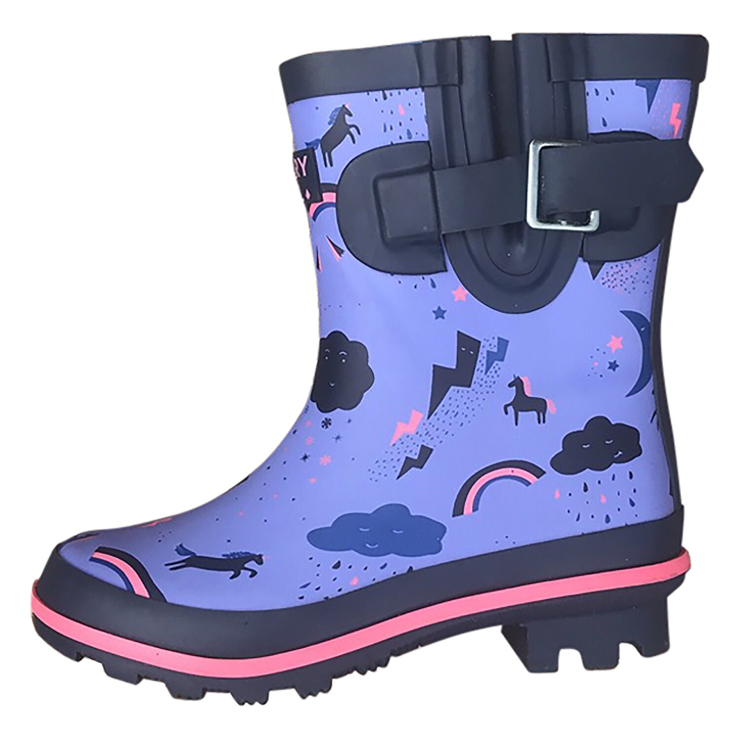 Picture of Harry Hall Hale Junior Wellingtons, Childrens Boots in Purple