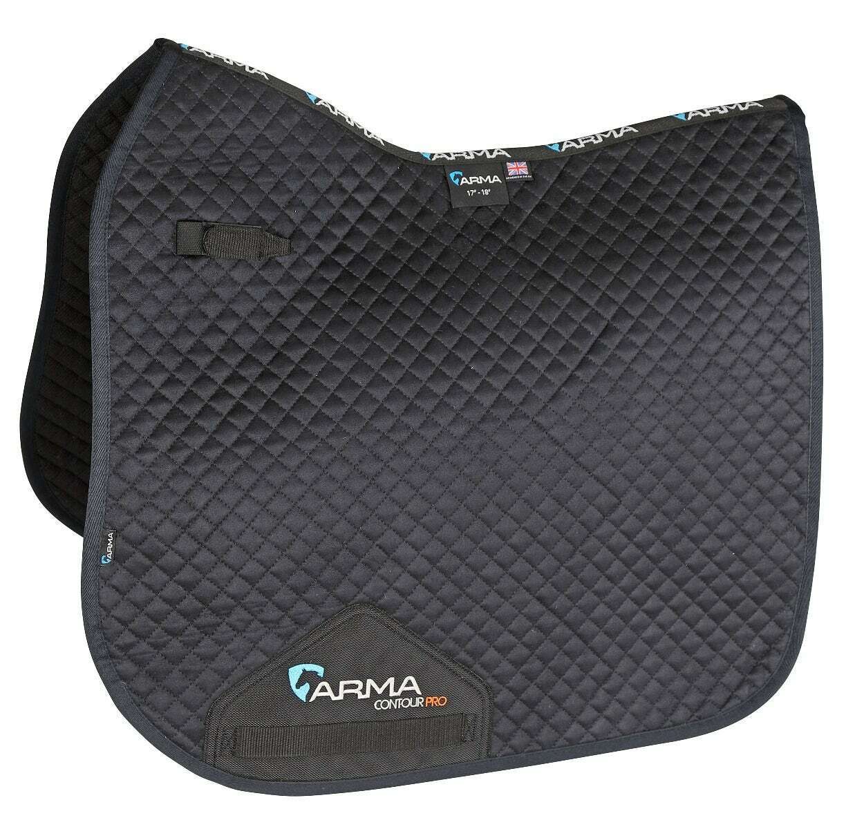 Picture of Shires Arma Suede Dressage Saddlecloth | 17/18" | 8 Colours | Ultra Dri Zone