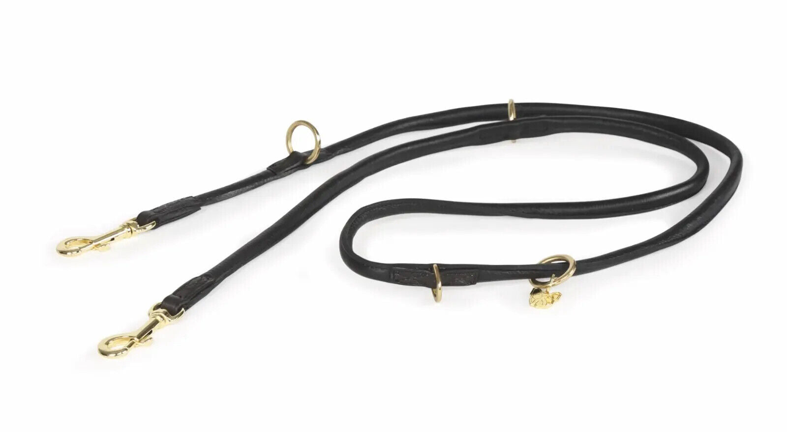 Picture of Shires Digby & Fox Rolled Leather Dog Training Lead | Double Ended | 9 Colours