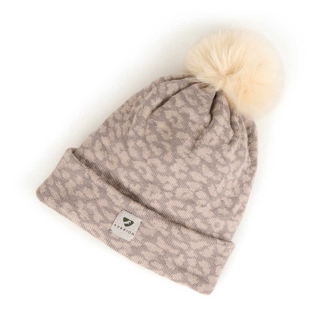 Picture of Shires  Aubrion Fleece Lined Bobble Hat,  4 Colours, Adult Size,
