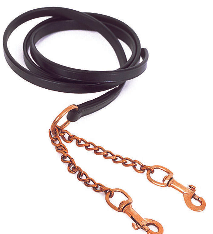 Picture of Heritage Lead And Twin Chain 1/2" |  English Leather | Black or Havana
