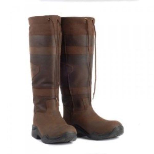 Picture of Toggi Canyon Waterproof Long Country Boots Leather Riding Brown Casual