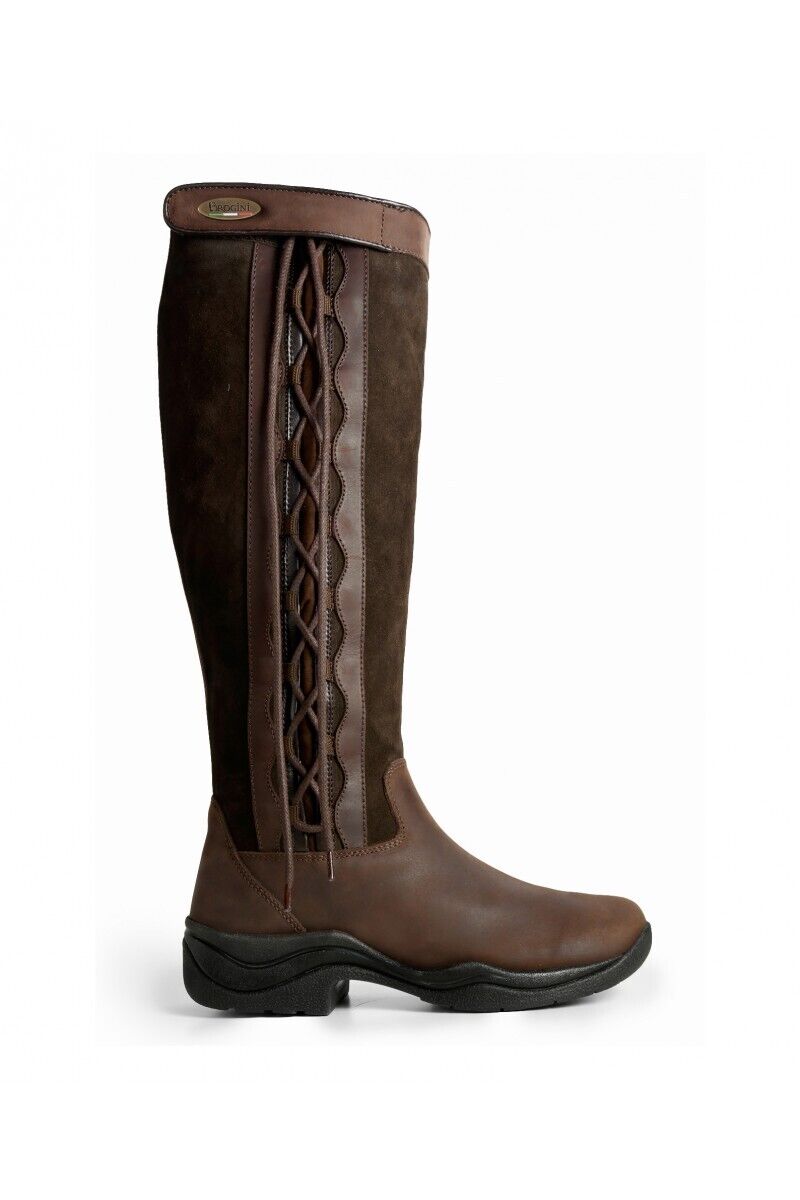 Picture of Brogini Winchester Long Country Boots, Waterproof, Leather, Lace-up, Adults.