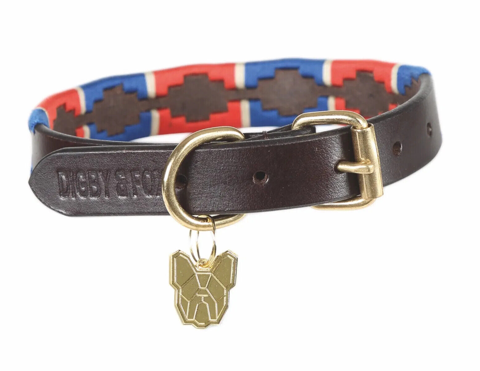 Picture of Shires Digby & Fox Drover Polo Leather Dog Collar | 8 Sizes | 4 Colours