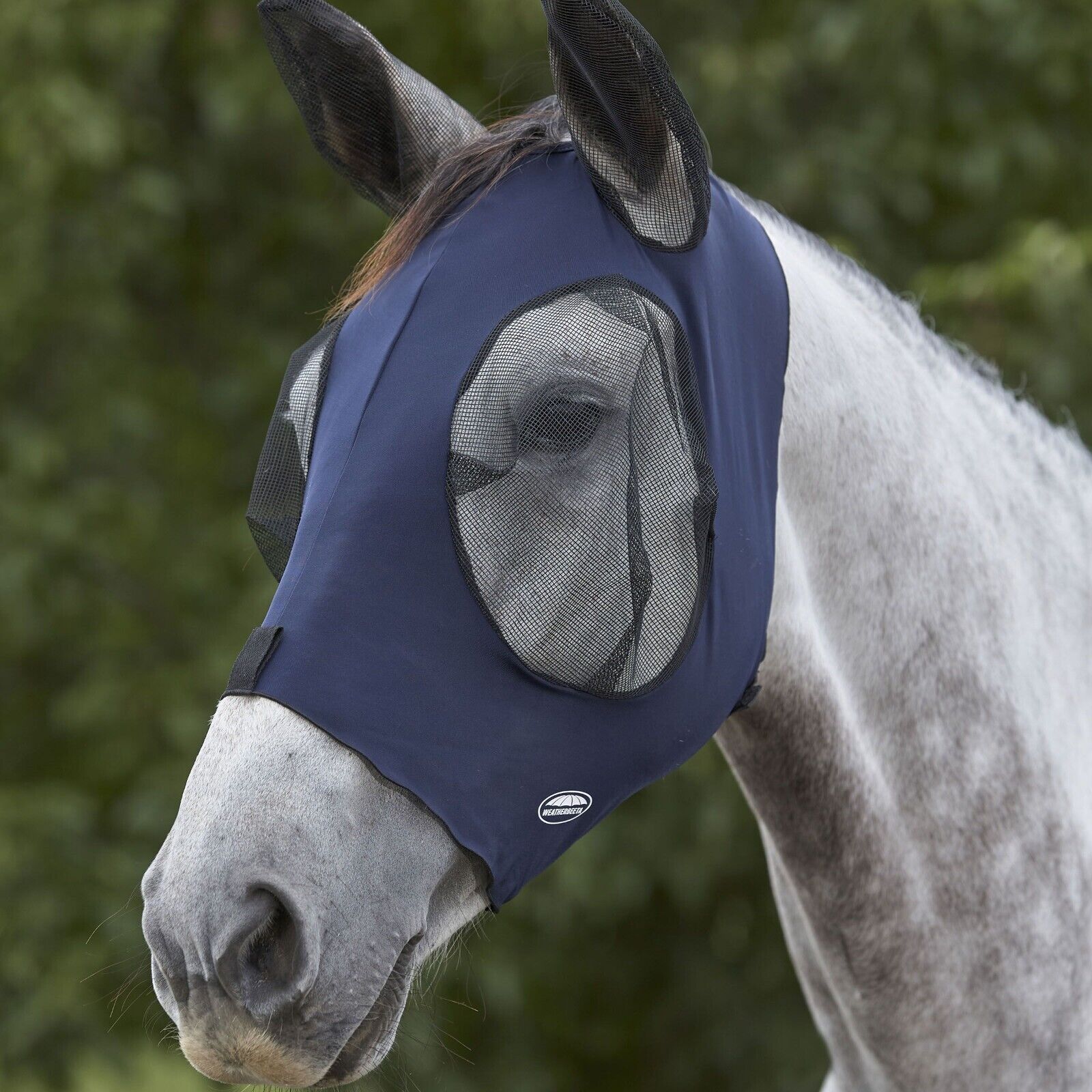 Picture of WeatherBeeta Deluxe Stretch Bug Eye Saver Fly Mask, with Ears, UV, 10 Colours