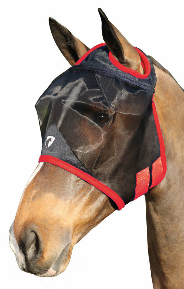 Picture of Fly Mask | Hy Equestrian Horse / Pony Mesh Full Fly Mask Without Ears.