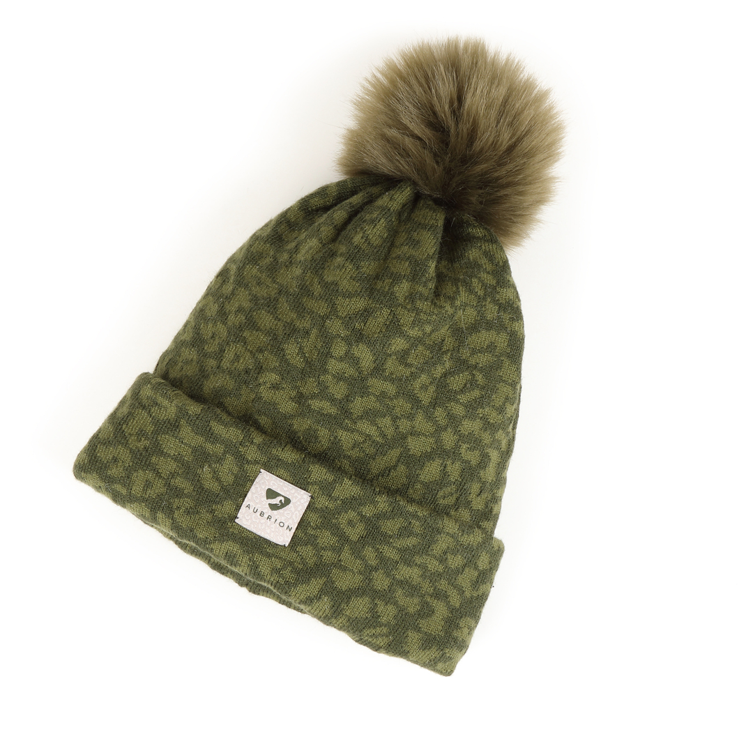 Picture of Shires  Aubrion Fleece Lined Bobble Hat,  4 Colours, Adult Size,