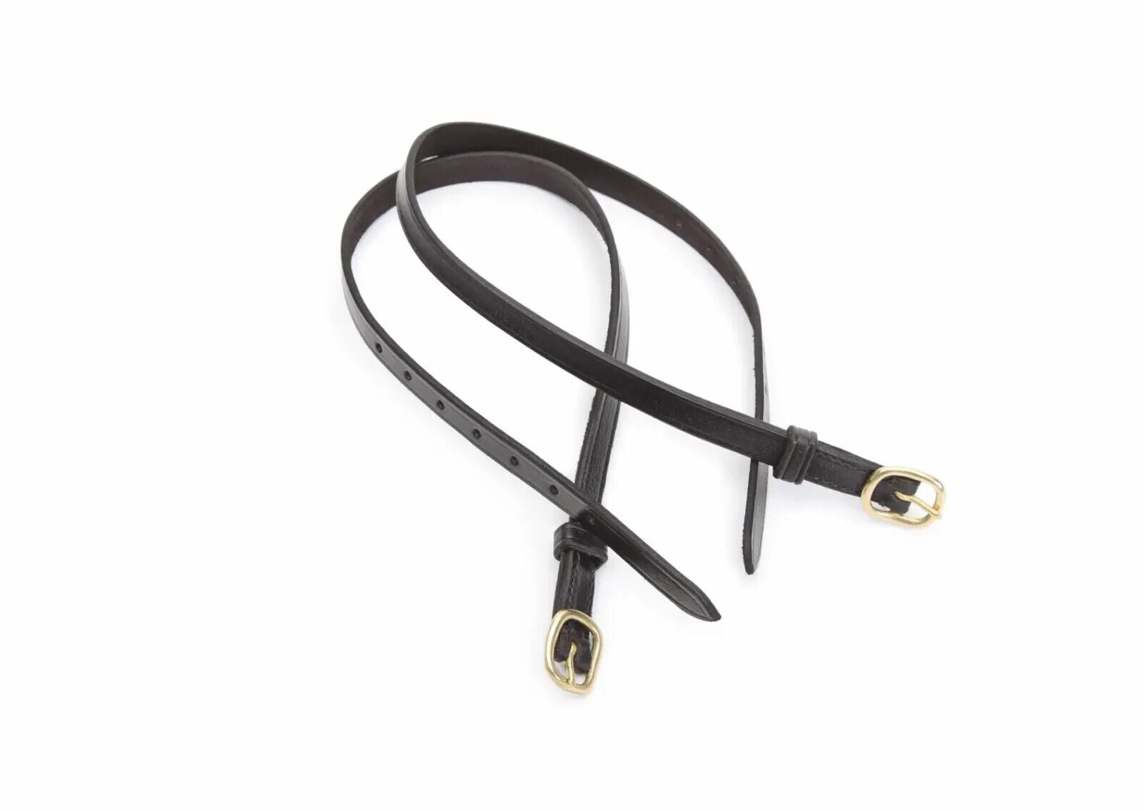 Picture of Shires Velociti GARA Leather Spur Straps | Black, Havana | Adult, Child Sizes