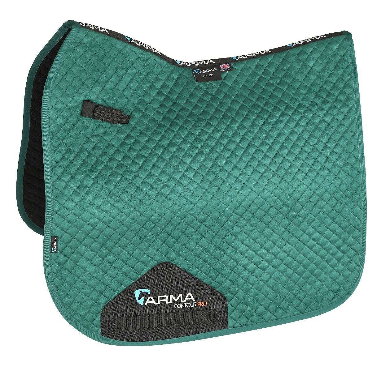 Picture of Shires Arma Suede Dressage Saddlecloth | 17/18" | 8 Colours | Ultra Dri Zone