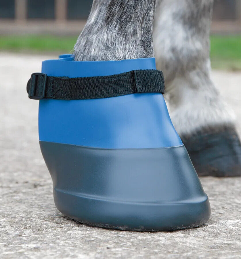 Picture of Shires ARMA Poultice Boot, Blue, 4 Sizes, Waterproof, Indoor/Outdoor Use.