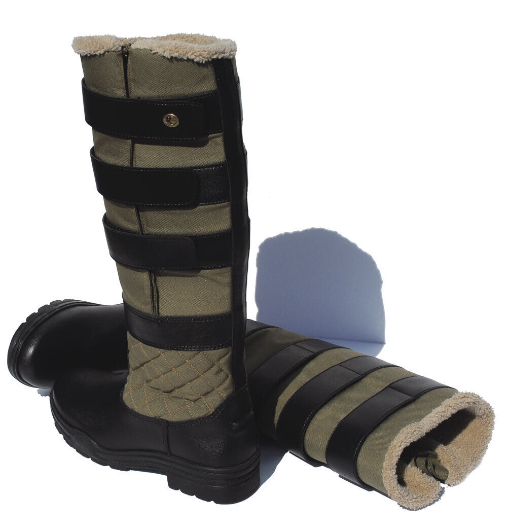 Picture of Rhinegold Nevis Long Winter Boot, Sizes UK 3-8, Fur lined, Lightweight,