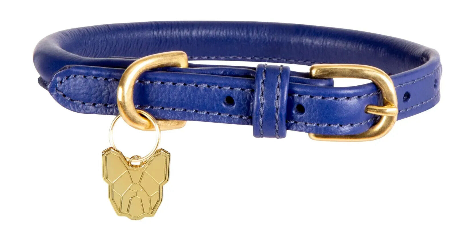Picture of Digby & Fox Rolled Leather Dog Collar | 9 Sizes | 11 Colours