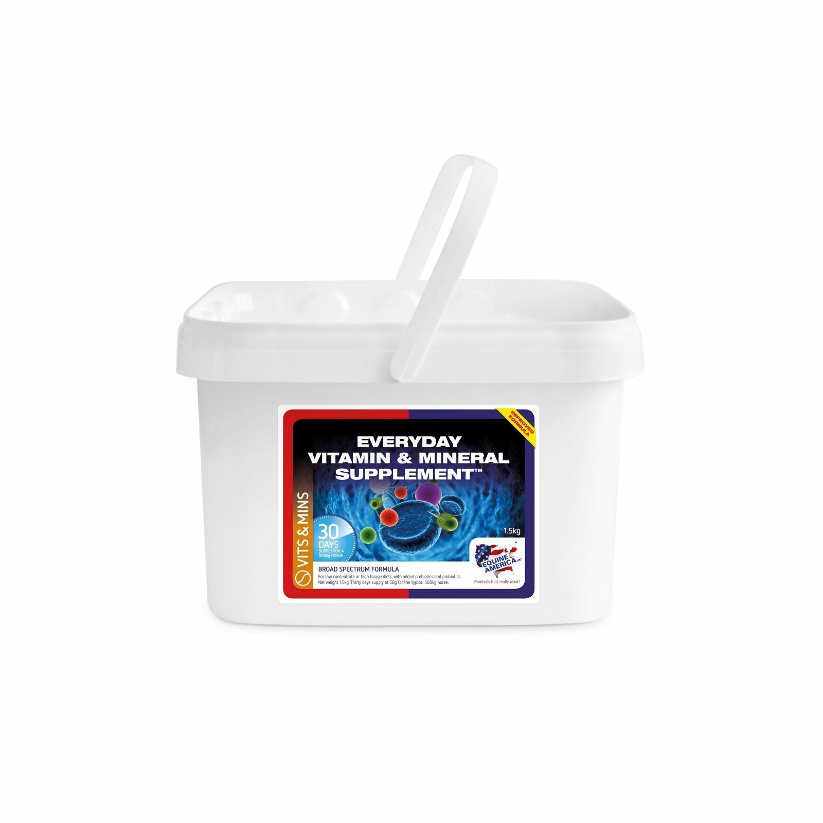 Picture of Equine America Everyday Vitamin & Mineral Horse Feed Supplement 1.5Kg