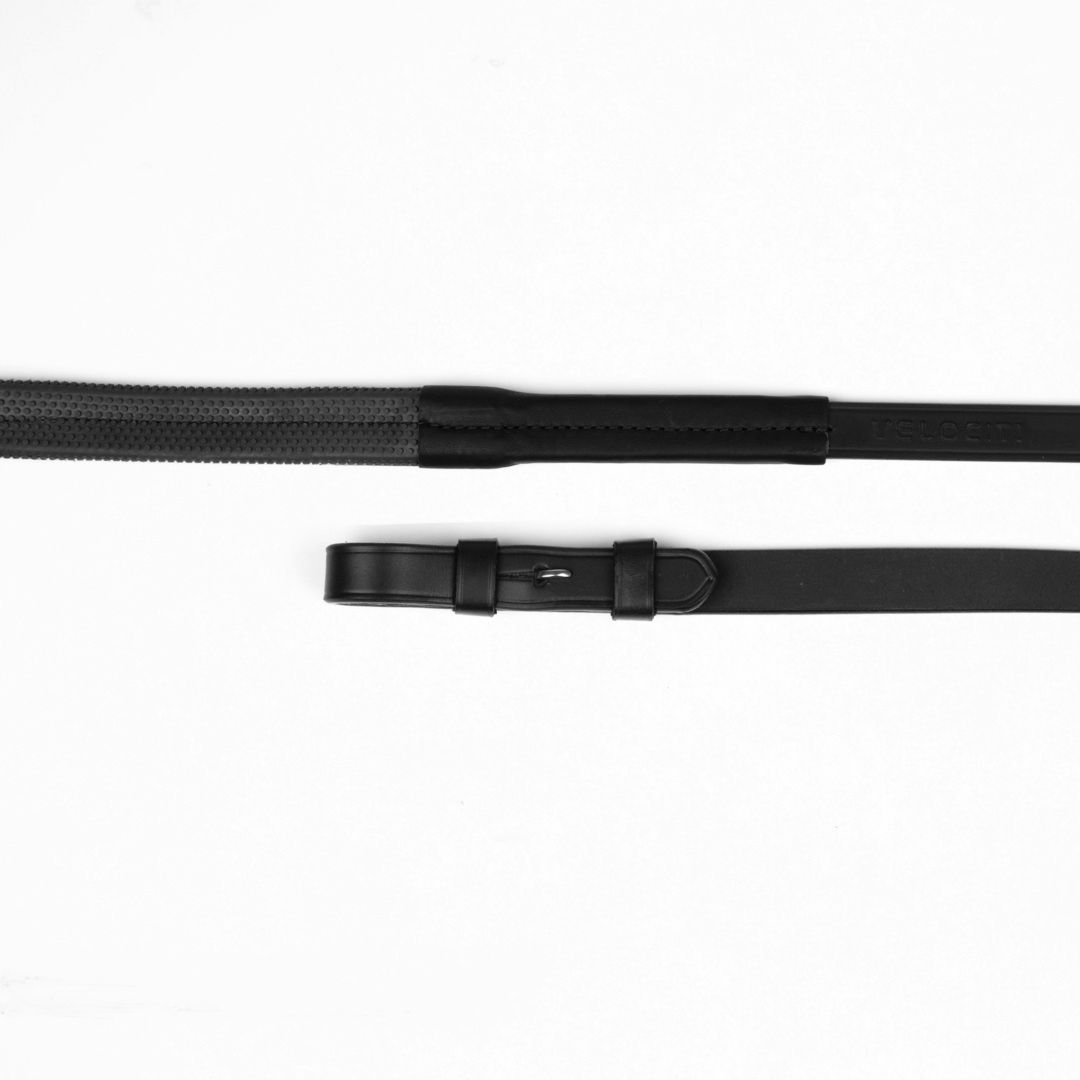 Picture of Reins, Shires Velociti Lusso Nylon Insert Rubber Grip Reins, 2 Colours, 3 Sizes