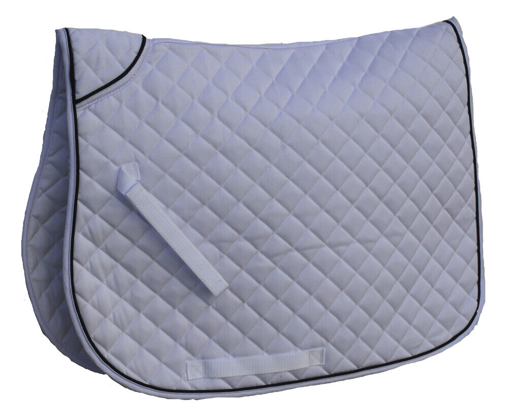 Picture of Rhinegold Quilted Saddle Cloth With Twin/Contrast Binding | 6 Colours | Cob Full