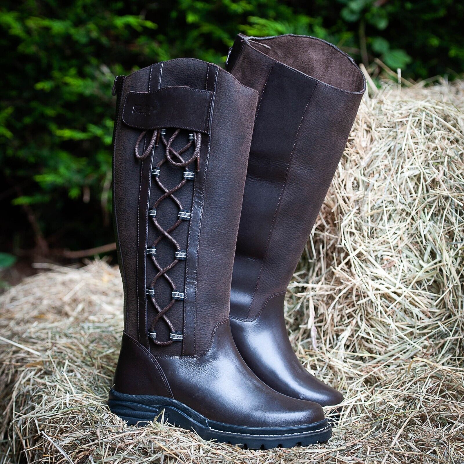 Picture of Gallop Gateley Waterproof Long Country Boots Leather, Walking, Casual, Riding,