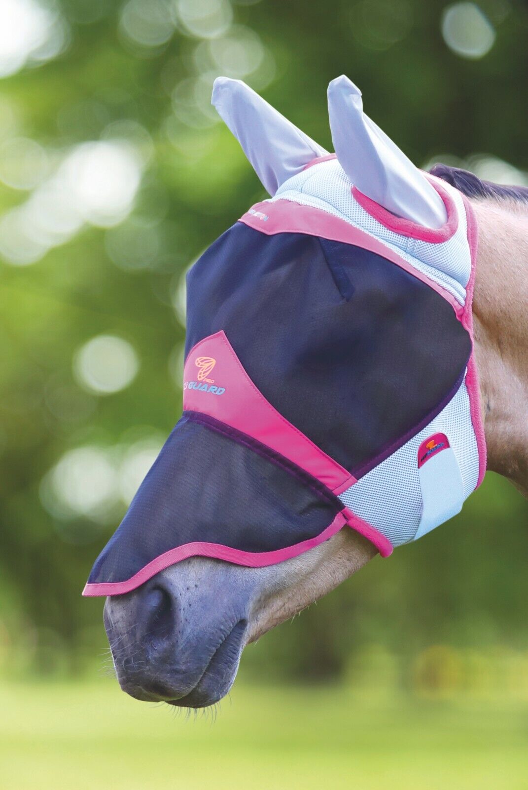 Picture of Shires Flyguard Air Motion Horse/Pony Fly Mask With Ears and Nose, UV Protection