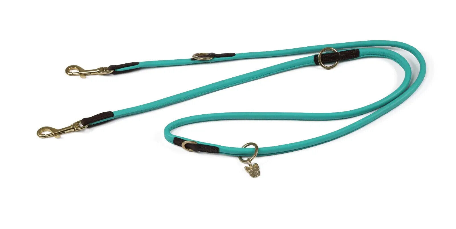 Picture of Shires Digby & Fox Rolled Leather Dog Training Lead | Double Ended | 9 Colours