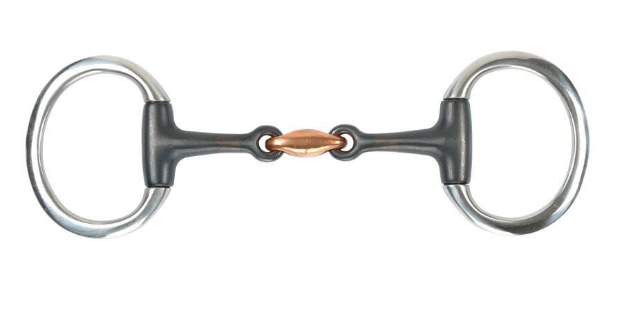 Picture of Shires Lozenge Flat Ring Eggbutt Snaffle | Horse Bit | Sweet Iron | 4 Sizes