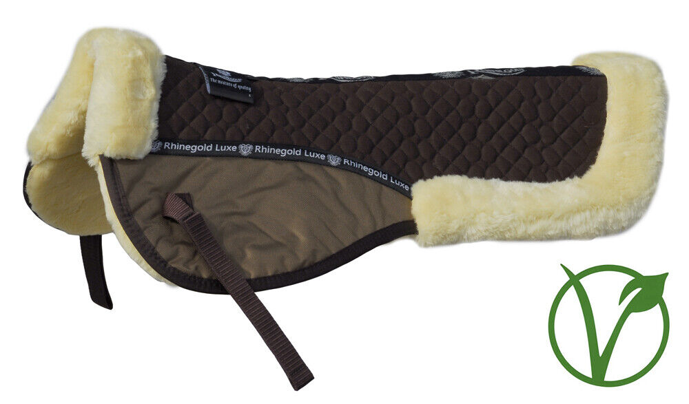 Picture of Rhinegold Luxe Fur Lined Comfort Half Pad | Pony, Cob, Full | 5 Colour Options