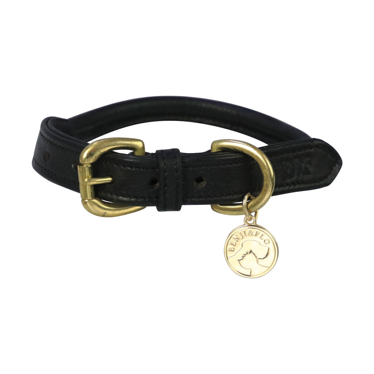 Picture of Leather Dog Collar by Benji & Flo, Superior Rolled Leather Dog Collar, 2 Colours