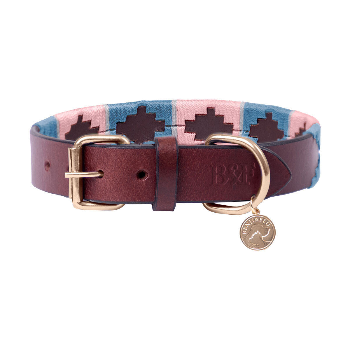 Picture of Leather Dog Collar by Benji & Flo, Sublime Polo Leather Dog Collar,  3 Colours