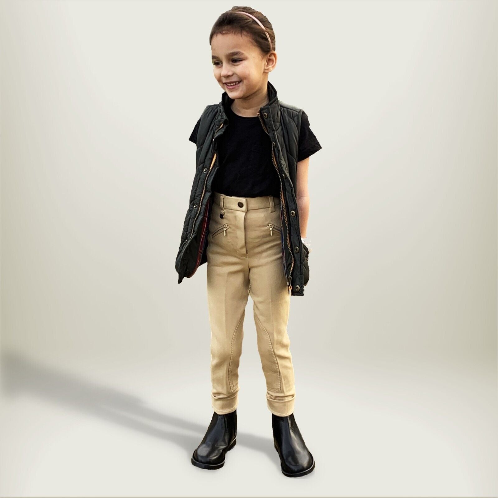 Picture of Girls Classic Plain Jodhpurs, Gallop Girls Jodhpurs, 7 Colours, 20"-30"