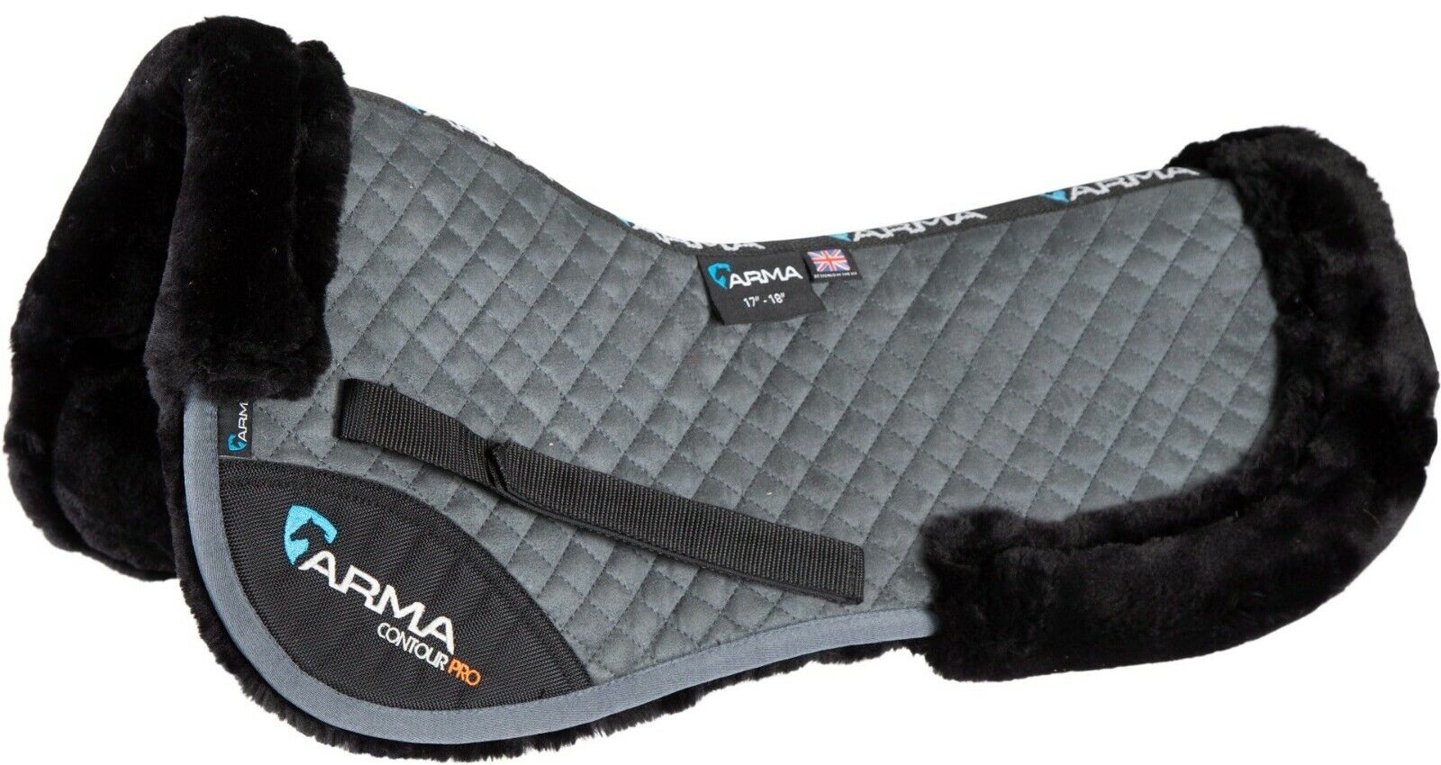 Picture of Shires Arma Suede Half Pad | Supafleece |  2 Sizes | 8 Colours