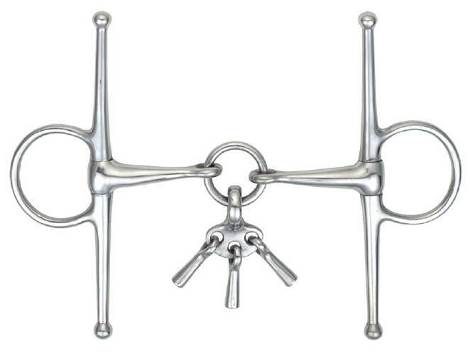 Picture of Shires Full Cheek Snaffle With Keys  | Horse Bit | Stainless Steel | 3 Sizes