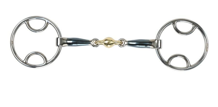Picture of Shires Bevel With Lozenge | Horse Bit Snaffle | Blue Sweet Iron | 3 Sizes