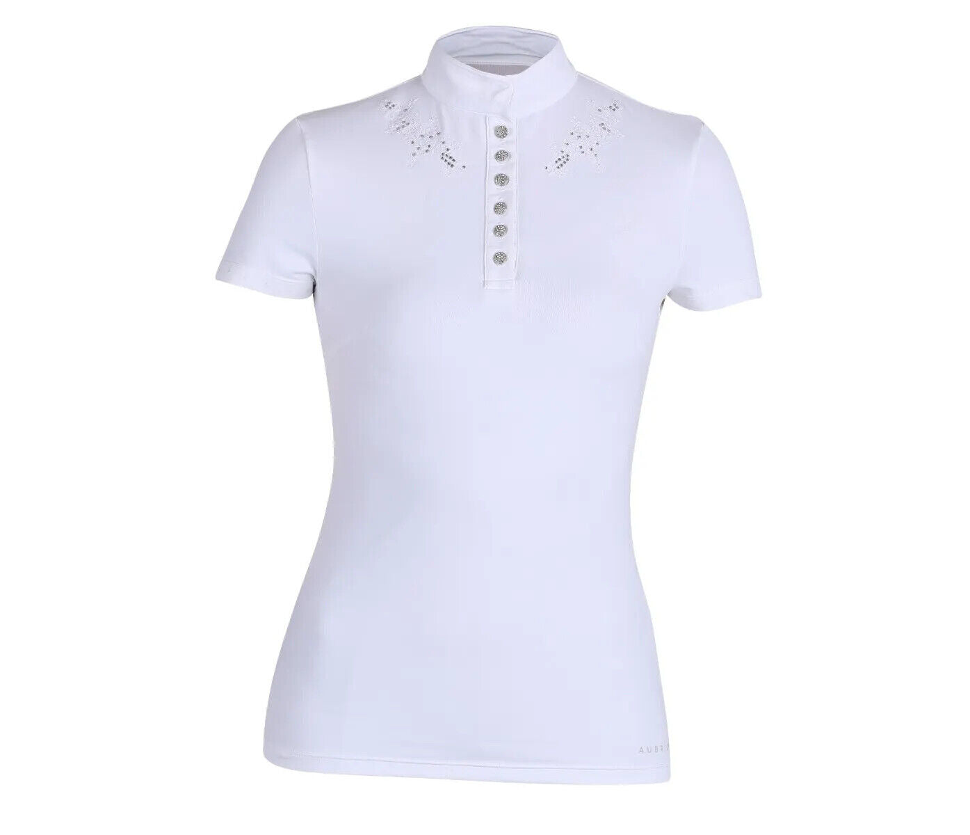 Picture of Shires Aubrion Salford Childs Show Shirt | Young Riders | White | Age 7-14 yrs