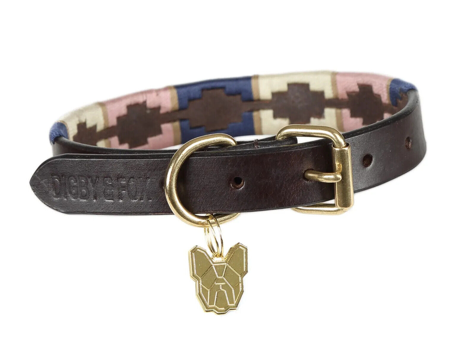 Picture of Shires Digby & Fox Drover Polo Leather Dog Collar | 8 Sizes | 4 Colours