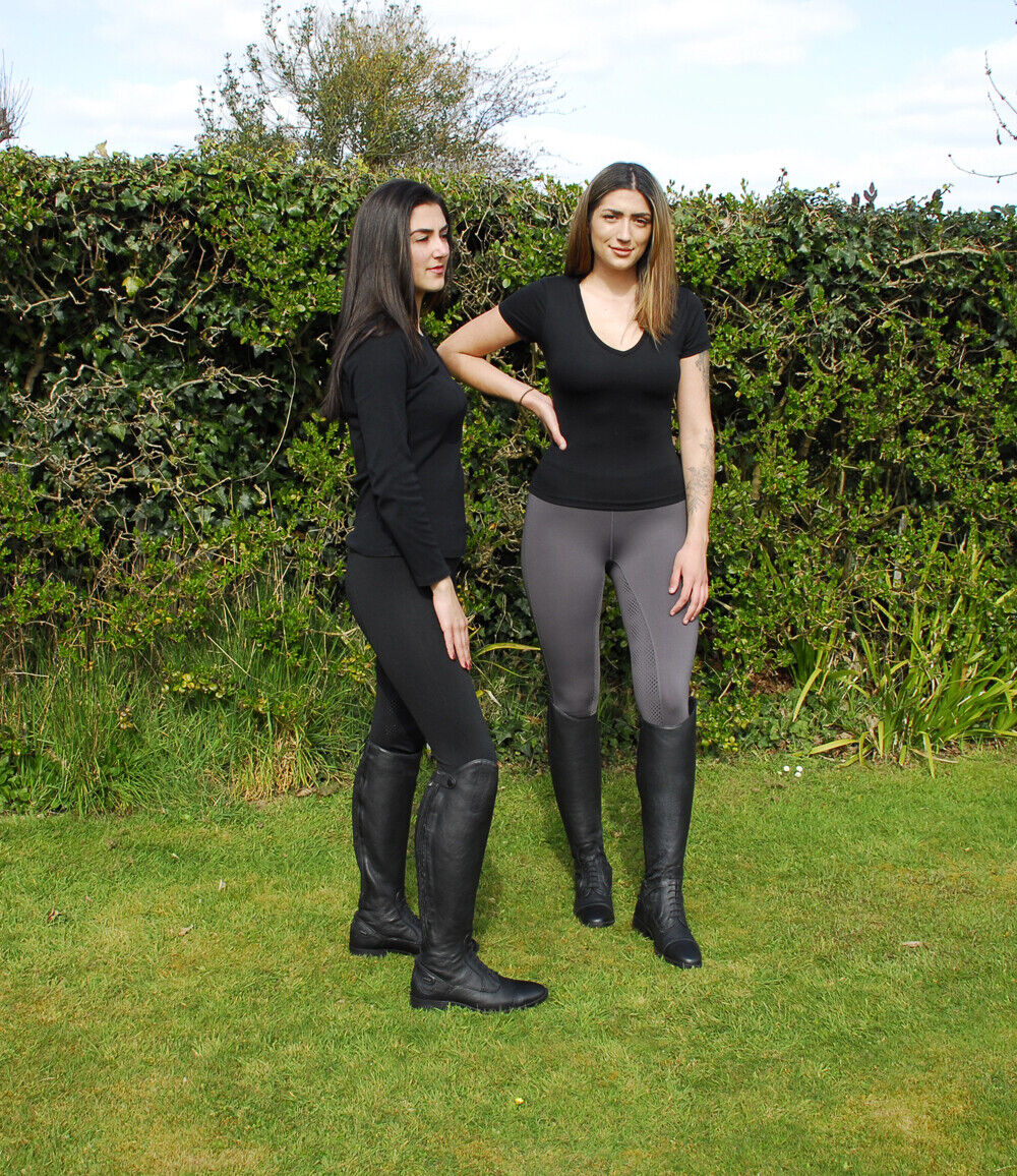 Picture of Rhinegold Full Seat Performance Horse Riding Tights, UK size 8-18. 2 Colours