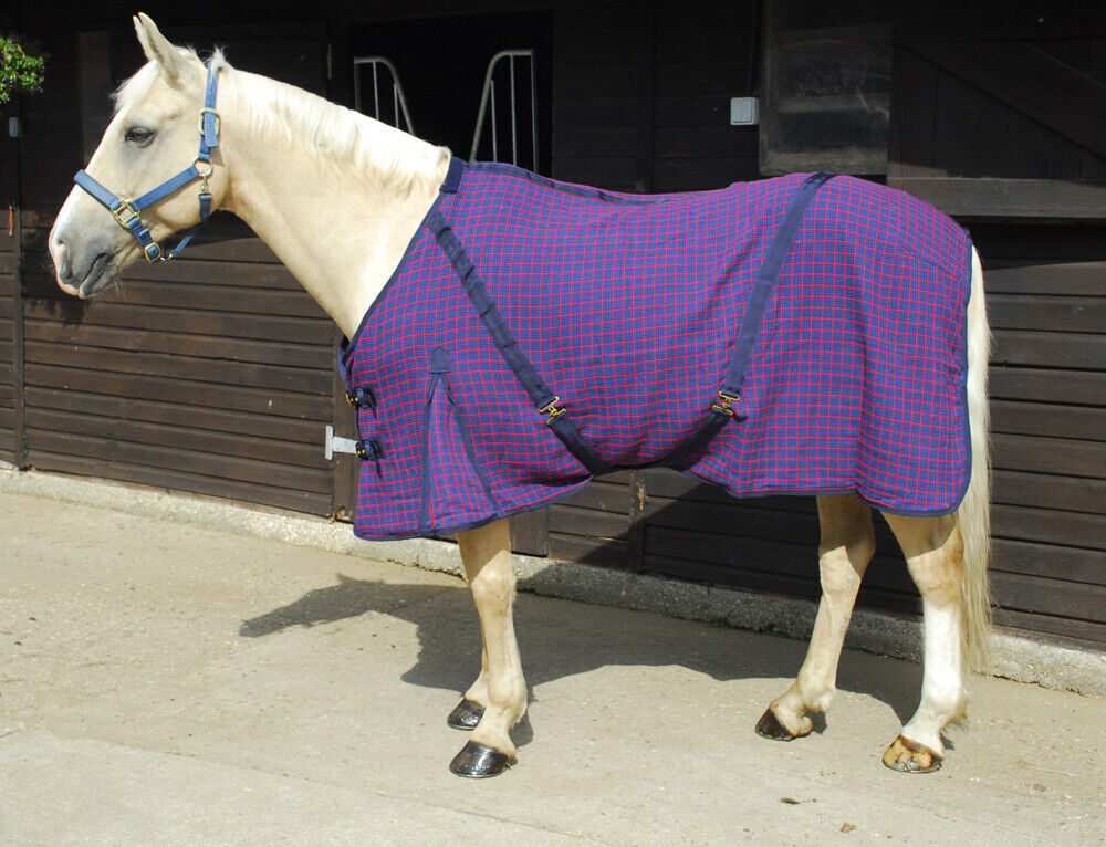 Picture of Rhinegold Overcheck Box Weave Cooler Horse Rug  | 4'6"-7'0" | 4 Colours
