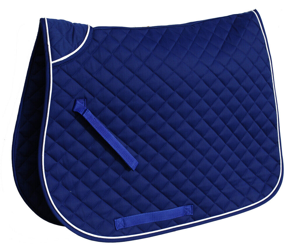 Picture of Rhinegold Quilted Saddle Cloth With Twin/Contrast Binding | 6 Colours | Cob Full
