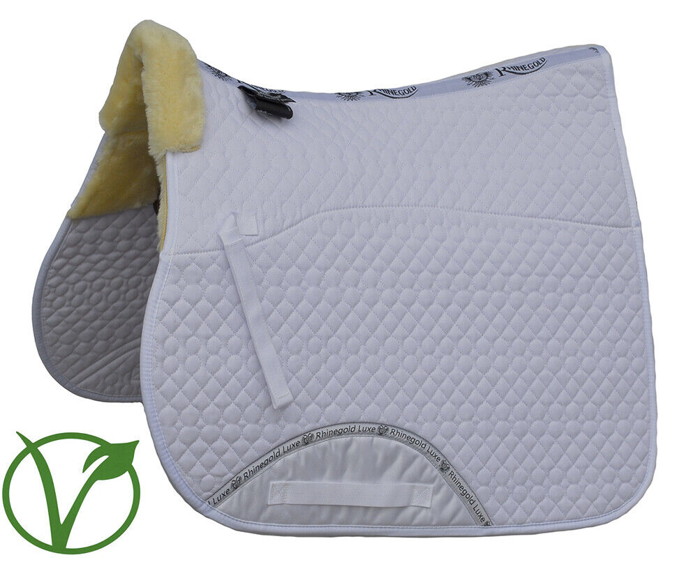 Picture of Rhinegold Luxe Horse Fur Saddlecloth | 5 Colour Options | Pony, Cob, Full