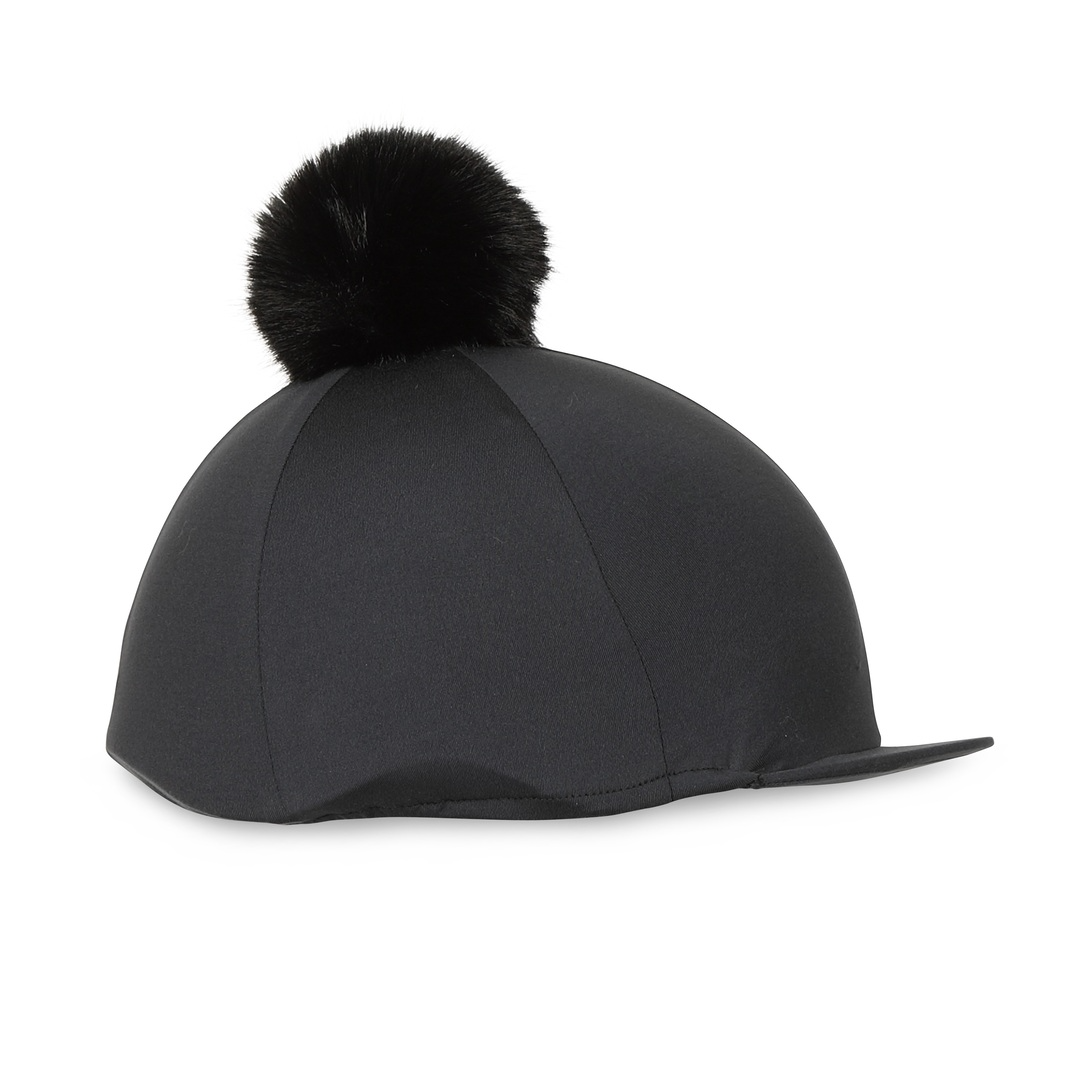 Picture of Shires Aubrion Pom Pom Skull Hat Cover Silk | Onesize | 10 Colour Options