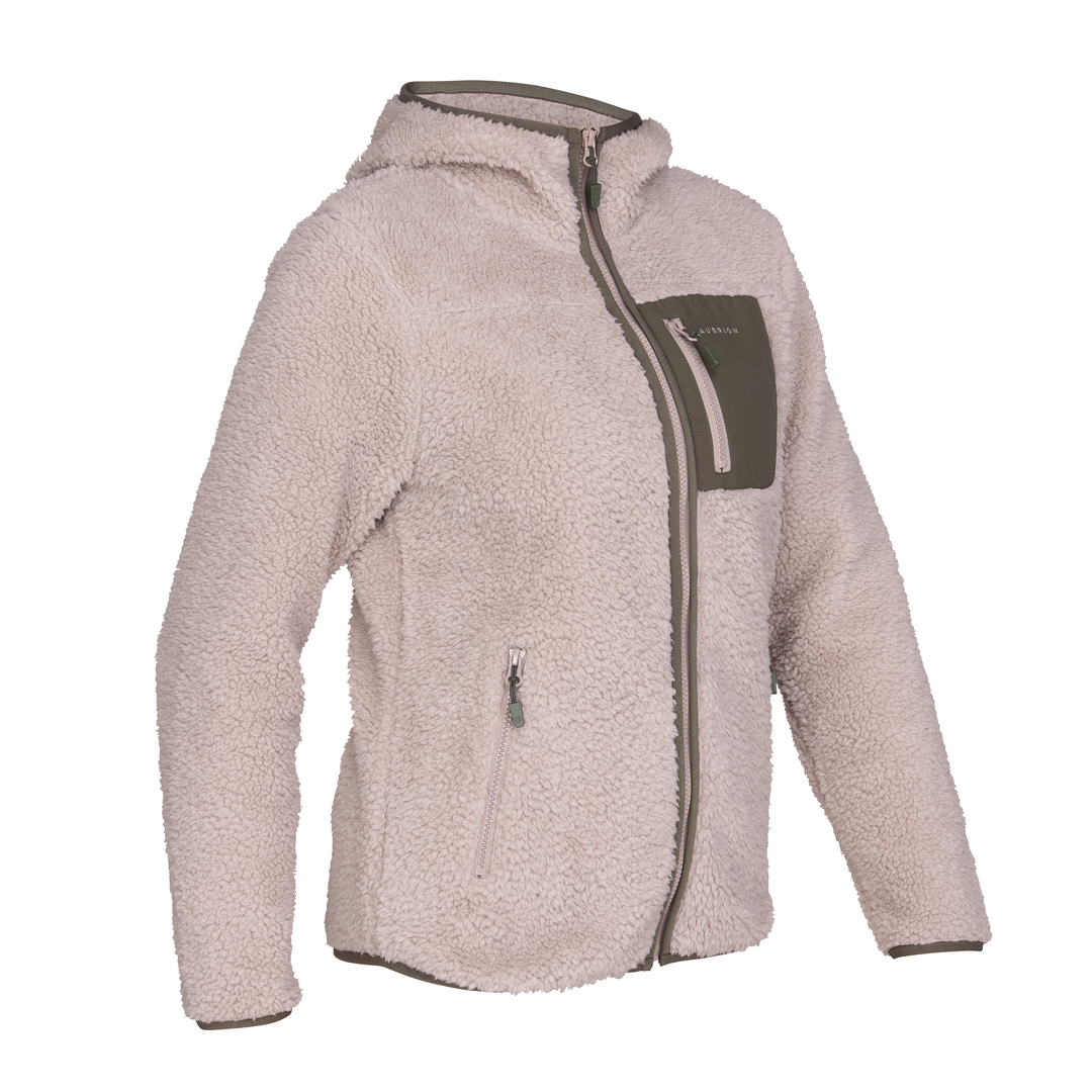 Picture of Shires Aubrion Ladies Clement Fleece Jacket, Womens, Taupe / Ink Colour,XXS-XXXL