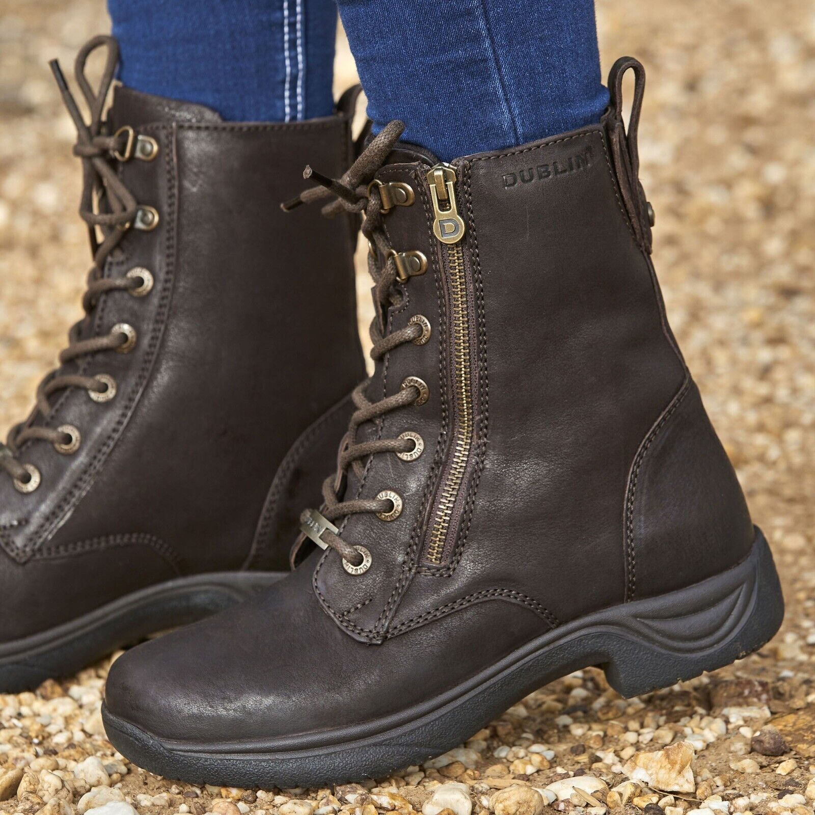 Picture of Dublin Tilly Short Country Boots, Waterproof Lining, Zip Fastening, UK 3-9