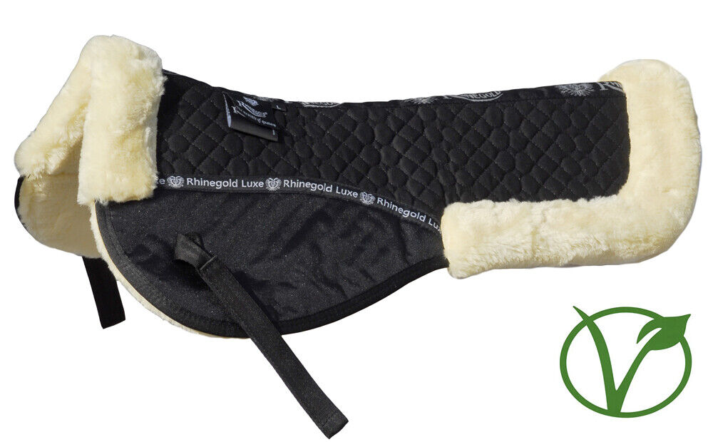Picture of Rhinegold Luxe Fur Lined Comfort Half Pad | Pony, Cob, Full | 5 Colour Options