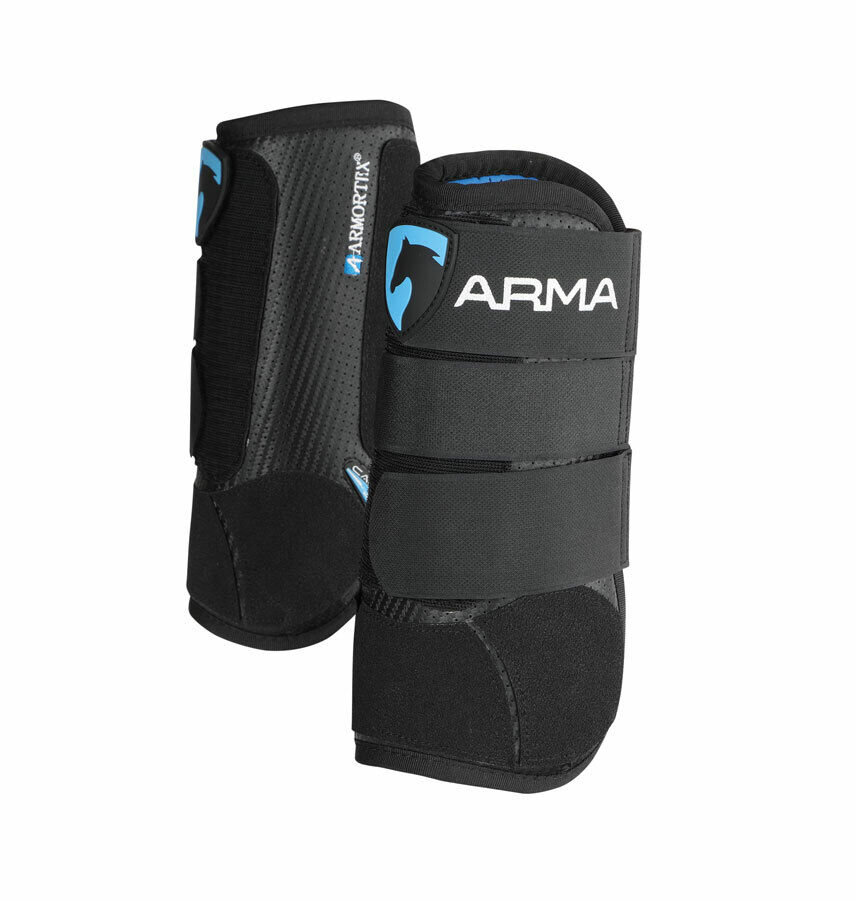 Picture of Shires Arma Carbon XC Cross Country Front Horse Boots | Black | 3 Sizes