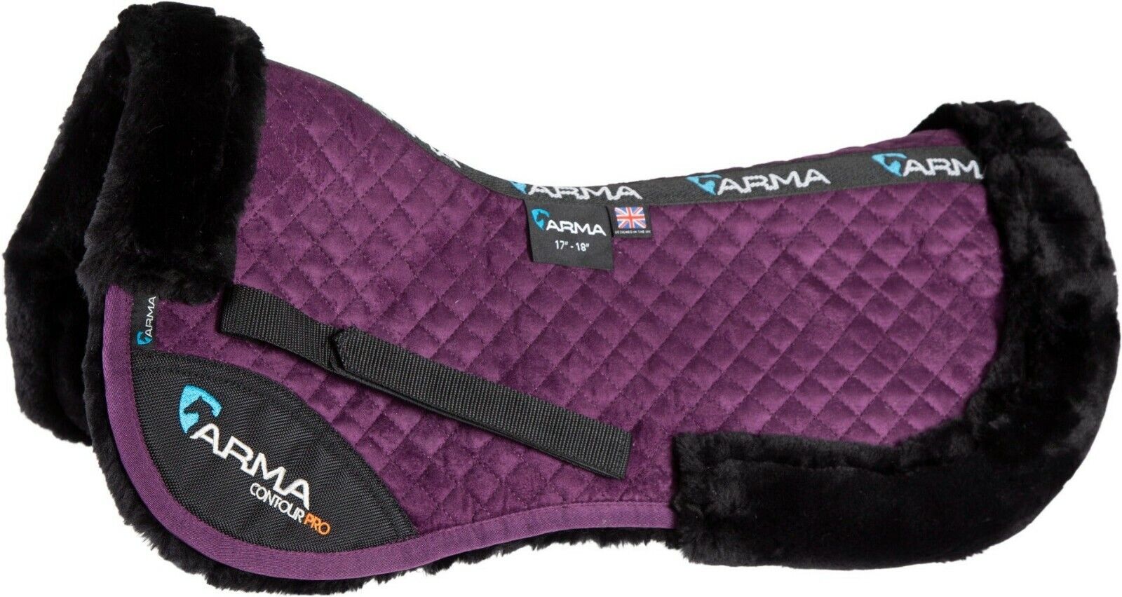 Picture of Shires Arma Suede Half Pad | Supafleece |  2 Sizes | 8 Colours