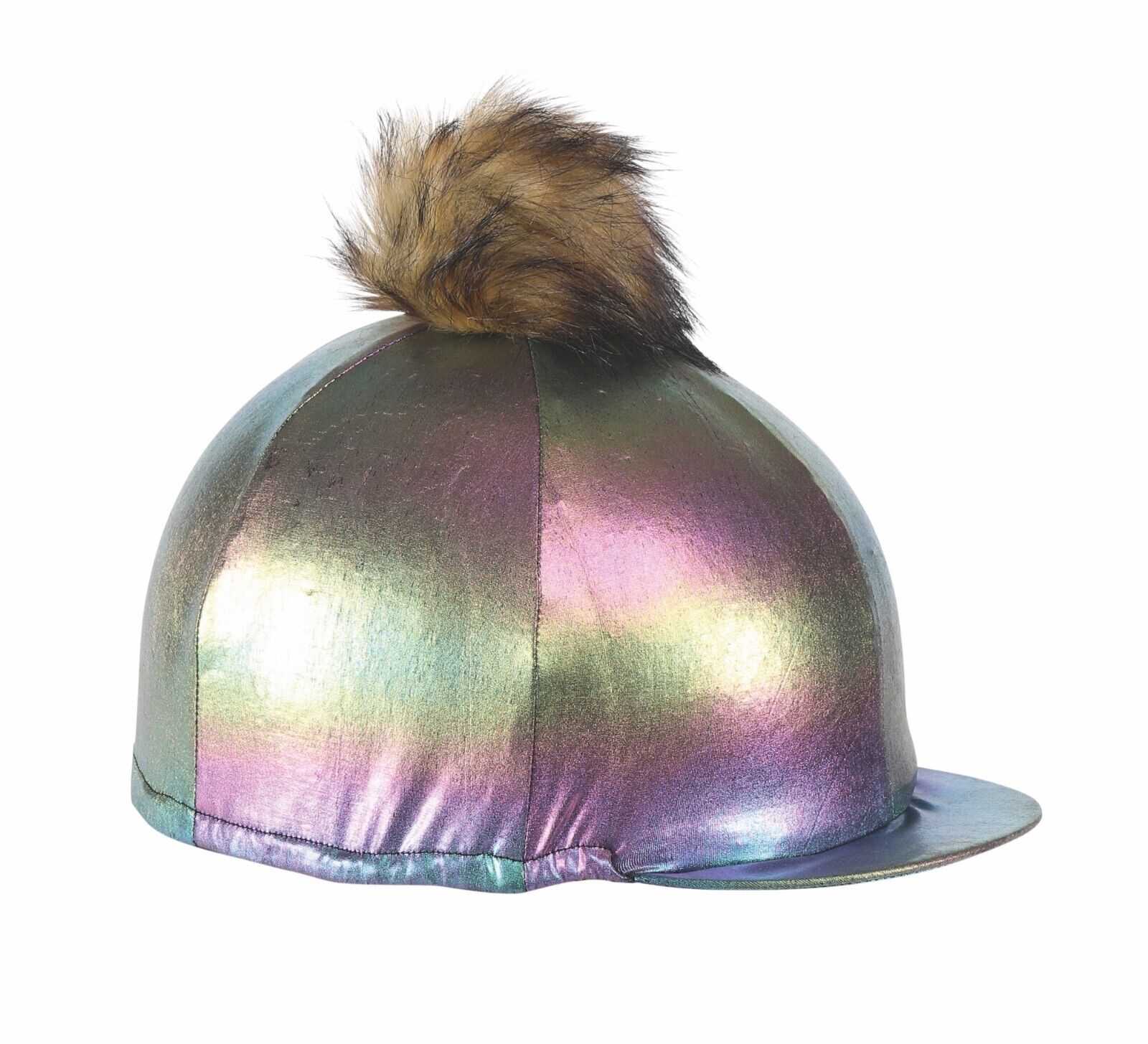 Picture of Shires Metallic Horse Riding Hat Cover | Onesize | Black, Blue, Pink, Rainbow