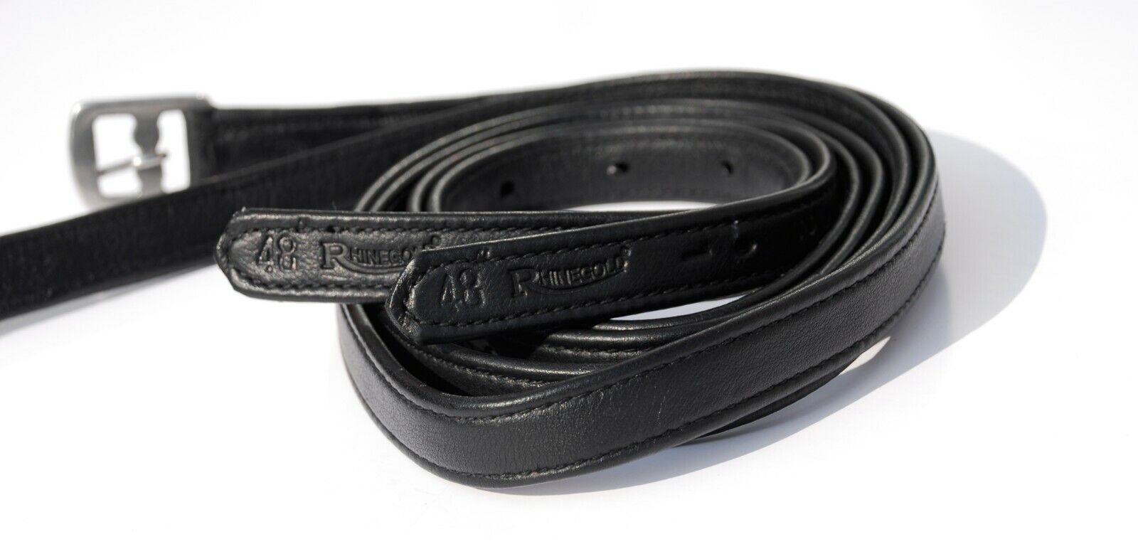 Picture of Rhinegold Softee Leather Wrapped Stirrup Leathers | Black, Havana | 4 Sizes