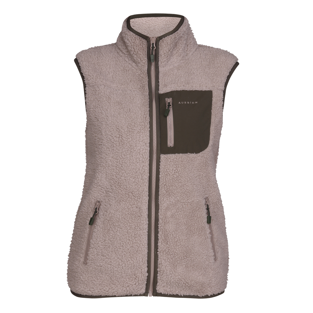 Picture of Shires Aubrion Ladies Clement Fleece Gilet, Womens, Taupe or Ink Colour,XXS-XXXL