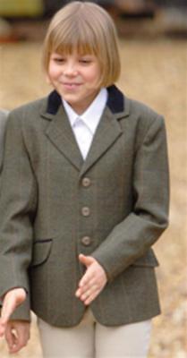 Shires Childs Huntingdon Tweed Riding Hacking Jacket Showing All Size Dufinkle