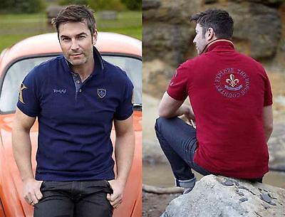 Picture of Toggi Priestley Mens Polo Shirt Cotton Pique sizes S - XXL Navy or /Mulled Wine